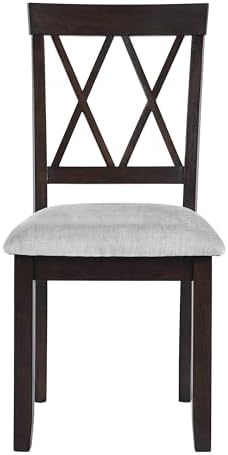 P PURLOVE 3 Piece Kitchen Dining Set, Wood Dining Table Set, Espresso