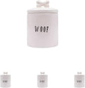Creative Co-Op Woof Jar with Bone Handle on Lid (Pack of 4)