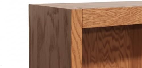 BOWERY HILL 84" Traditional Wood Bookshelf Bookcase with 4 Adjustable Sh...