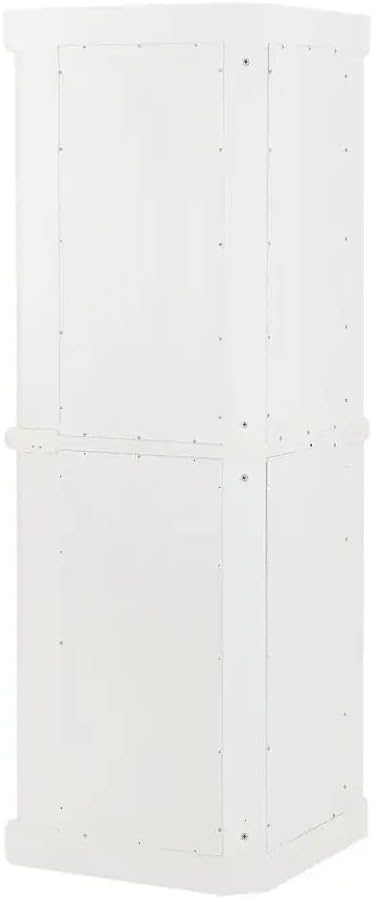 Maykoosh Tall Corner Pantry Cabinet - Modern Kitchen Storage, 2 Stackable Pan...