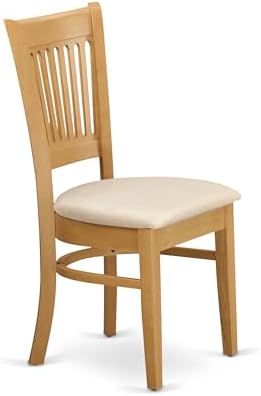 East West Furniture ANVA3-OAK-C 3 Piece Kitchen Table Set for Small Spaces Co...