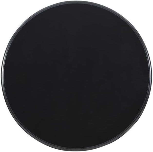 Pemberly Row Set of 2 Round Wood Accent Tables with Pedestal Base in Jet Black