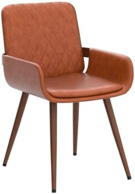 LUNLING Mid Century Modern Dining Room Chairs Set of 2 Accent Faux Leather Ki...