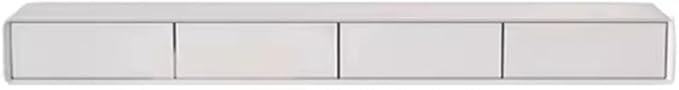 Floating TV Stand Floating TV Unit 62/78/94'' Wall Mounted TV Cabinet Wooden Entertainment Media Console Center Simple Living Room Bedroom Wall Mounted TV Stand Shelf(White,160 * 24 * 20cm)