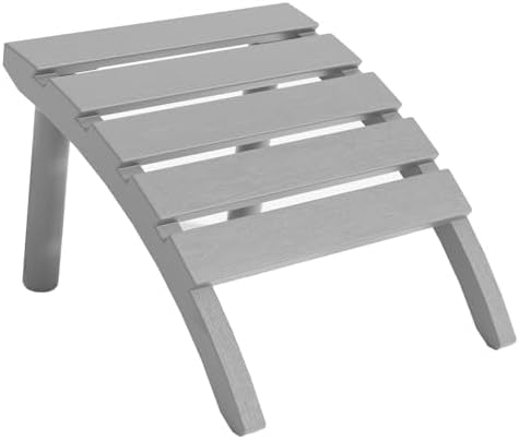 Adirondack Ottoman, All Weather Foot Rest for Adirondack Chair, HDPE Plastic ...