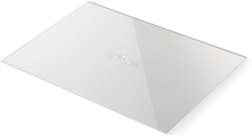 Acrylic Stackable Cover For Most 9.46" D x 13.79" W x 1.18" H Inch Jewelry Trays, Transperant Clear Dustproof Lid With Small Handle For Stackable Tray, Lid Size 9.06" D x 13.4" W x 0.75" H