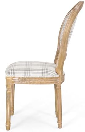 Christopher Knight Home Phinnaeus Dining Chair Set, Set of 4, Wood, Gray Plai...