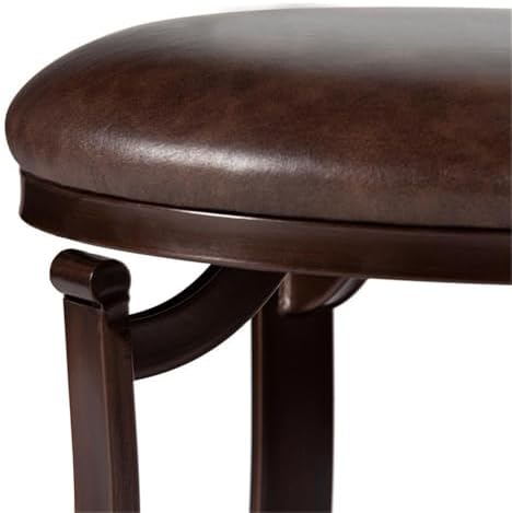 Hillsdale Furniture Hastings Backless Vanity Stool, Antique Brown