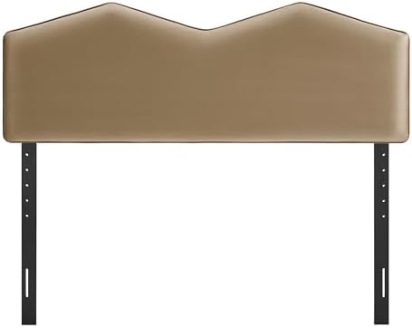 Modway Cosette Adjustable Velvet King Size Headboard in Taupe – Contemporary ...