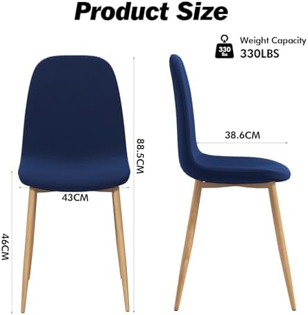 Artist hand Mid‑Century Modern Dining Chairs, Set of 4