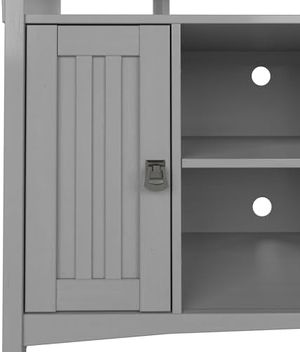 Bush Home Salinas Accent Storage Cabinet with Doors and Shelves, Farmhouse Ca...