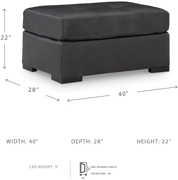 Signature Design by Ashley Brindley Pier Oversized Accent Ottoman, Fully Asse...
