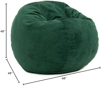 CordaRoy's Chenille Bean Bag Chair, Convertible Chair Folds from Bean Bag...