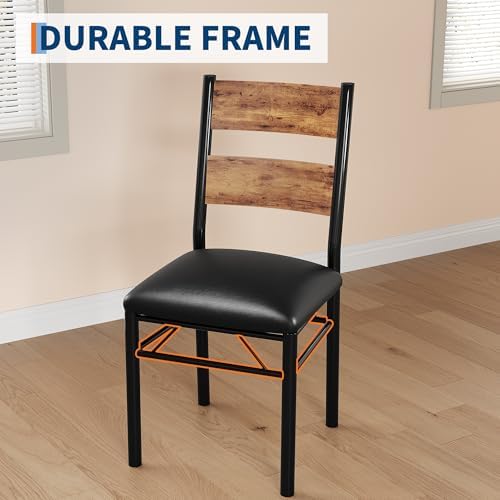 IDEALHOUSE Dining Table Set for 2, Dining Table with 2 Upholstered Chairs, Bi...