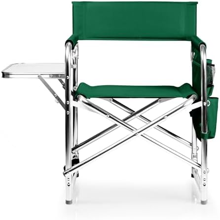 PICNIC TIME Sports Chair with Side Table and Armrest Caddy, Lightweight Alumi...