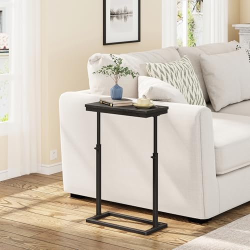 TUTOTAK End Table, Side Table, Tall Couch Table, Sofa Table, Set of 2
