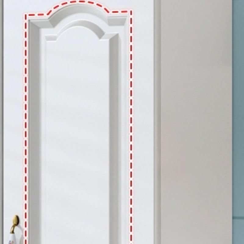 Wall Mounted Kitchen Pantry Storage Cabinet, White Narrow Sideboard Hanging C...