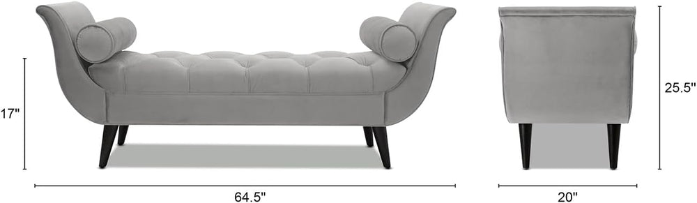 Jennifer Taylor Home Alma Tufted Flared Arm Entryway Bench