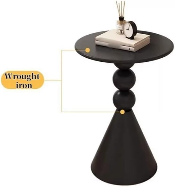 Modern Side Tables, Small Apartment Coffee Table, Iron Design Round End Table...