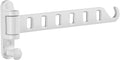JOOM Wall Mounted Drying Rack, Foldable Clothes Hanger Rack for Laundry Room, Space Saving Wall Mount Clothes Rack, Aluminum Coat Hanger Holder for Closet, Bathroom, White