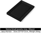 Jewelry Display, Leather Tray,Premium Black Jewelry Tray,Mens Jewelry Tray For Watch,Necklace,Ring