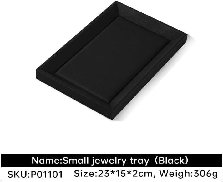 Jewelry Display, Leather Tray,Premium Black Jewelry Tray,Mens Jewelry Tray For Watch,Necklace,Ring