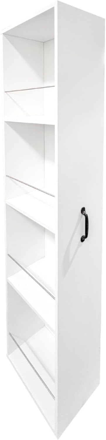 KEIKI Pull-Out Kitchen Pantry Storage Cabinet with Multi-Tier Shelf & Whe...