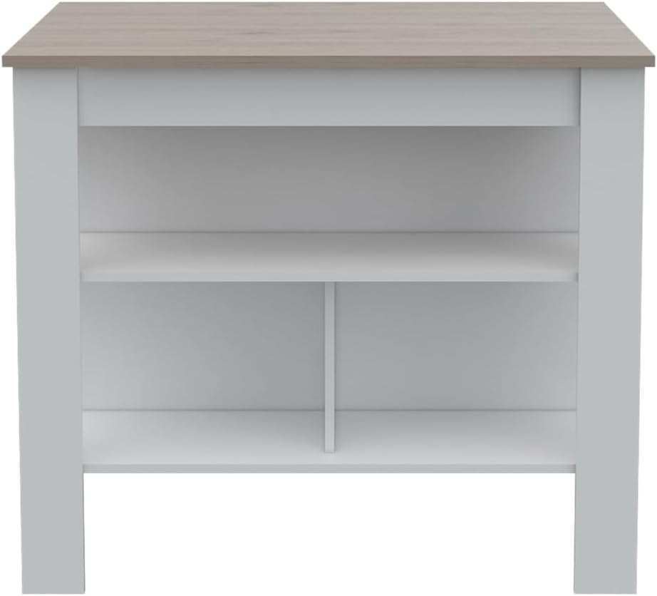 8-Shelf 2-Door Kitchen Island and Pantry Cabinet Set | Includes 8 shelves and...