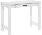 Furinno Jaya Writing Desk with Drawer, White