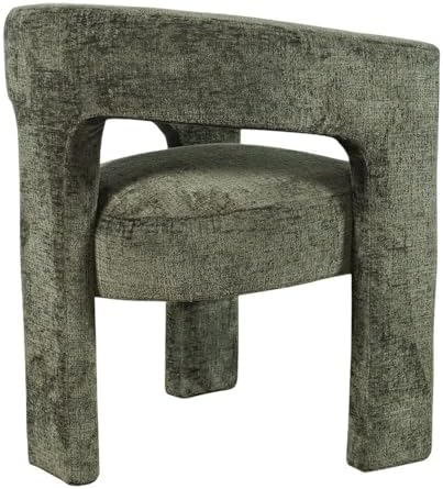 Jofran Gwen Jacquard Upholstered Accent Chair, Modern Luxury Plush Sculptural...