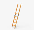 Quite Guide Library Ladder Kit Wooden Ladder 8 Foot 9 Foot 10 Foot Red Oak Unassembled (8 Foot)