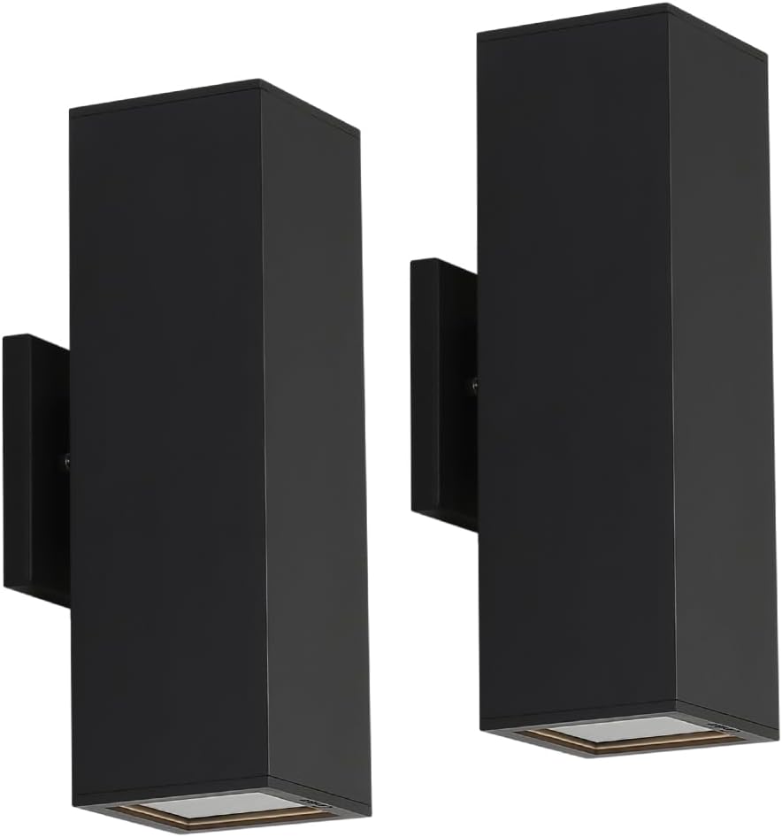 Cerdeco Aluminum Modern Outdoor Wall Light, Exterior Up Down Light Fixtures M...