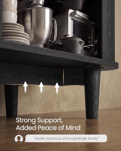 VASAGLE Storage Cabinet, Sideboard with Adjustable Shelves