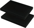 2pcs/Set Velvet Jewelry Tray, Grids Large Storage Tray for Bracelet Bangle Beads Display, Jewellery Organizer Box Tray for Home Drawer or Shop Store Selling Show (Black Velvet)