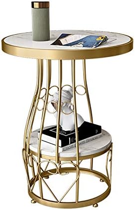 Telephone Table, Side Table Marble Small Round Table Living Room Telephone Ta...