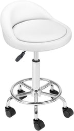 BAKAJI Ergonomic Faux Leather Stool - Minimalist Design