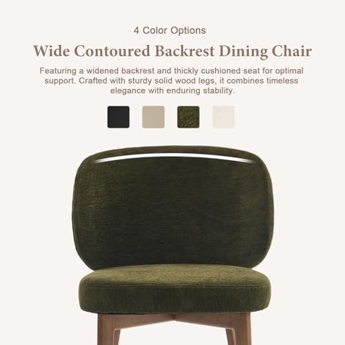 YOUNUOKE Single Dining Chair Modern Dining Room Chair Green