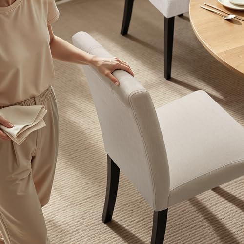 HOMYZOO Dining Chairs Set of 4, Upholstered Dining Room Chairs with Padded Se...