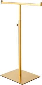 Purse Display Stand Jewelry Tower Stainless Steel Handbag Stand Jewelry Stands Tabletop for Necklaces Organizer Stand Adjustable Height Home Store Boutique, Gold