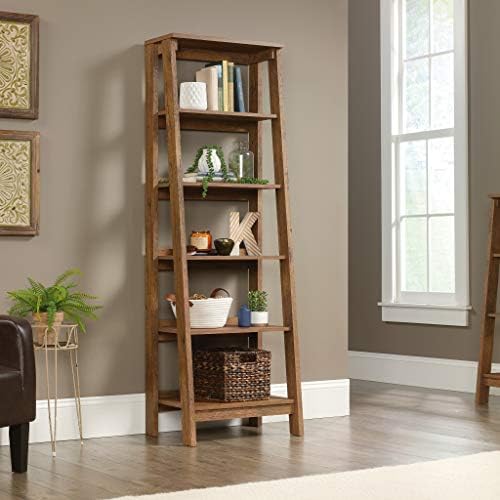 Sauder Trestle 5-Shelf Bookcase/ Book Shelf, Vintage Oak finish