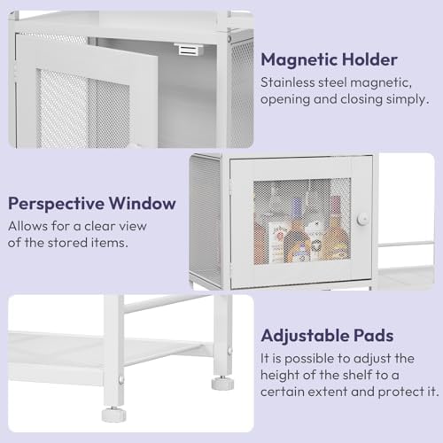 SWTYMIKI Coffee Bar Cabinet for Home - Farmhouse Coffee Stand Station Multi-P...