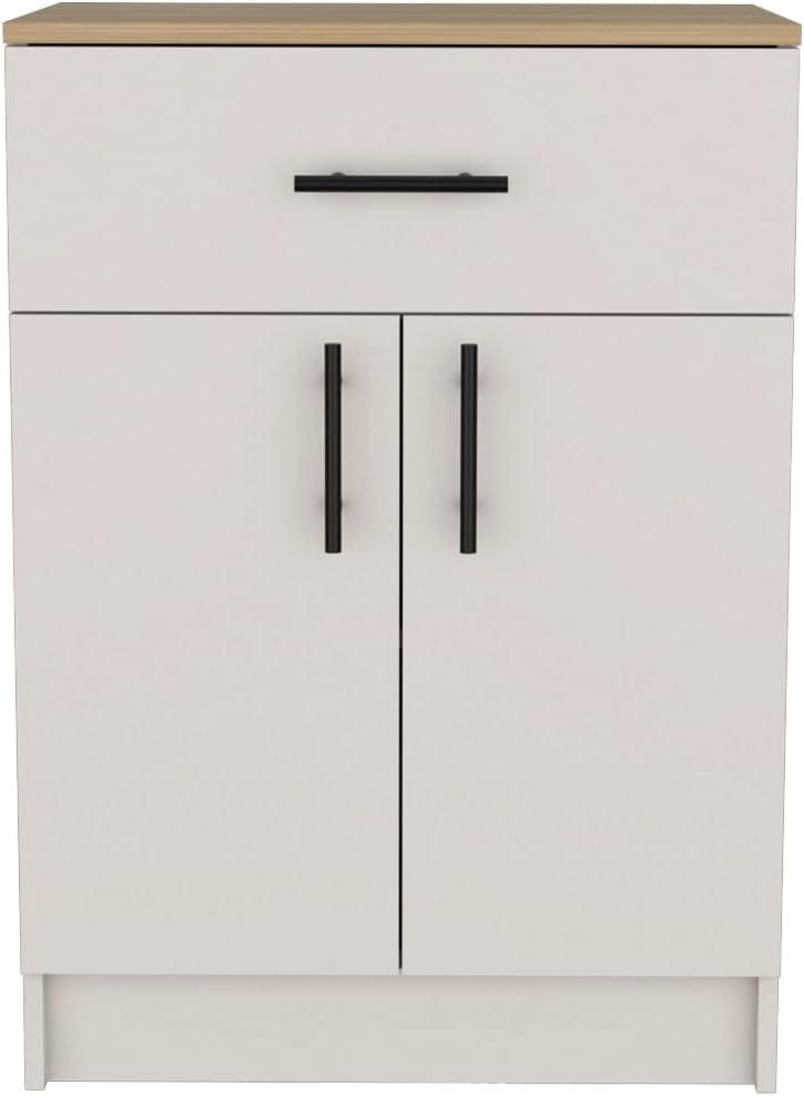 Multistorage Pantry Cabinet, One Drawer, Two Interior Shelves Ivory - Natural...