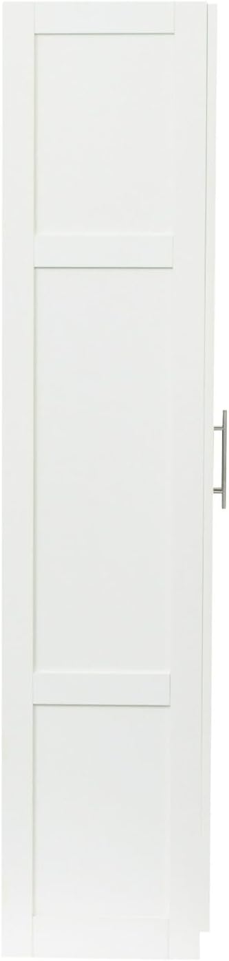 White Pantry Cabinet with 2 Doors and Adjustable Shelves, 70.87" Tall Ki...