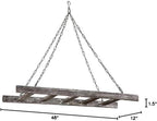 BARNWOODUSA Rustic Decorative Ladder - 100% Upcycled Wood (48" x 12" x 1.5" | Rustic Decorative Ladder - – Crafted for everyday use. Easy installation. Rustic style.