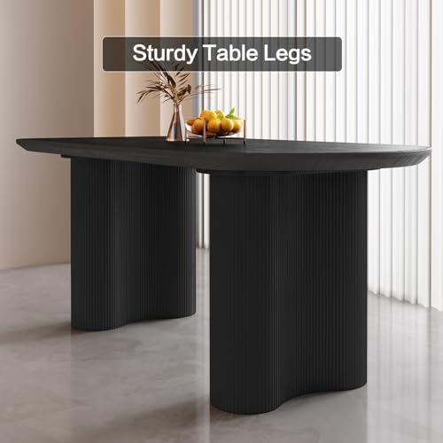 Guyii 62.99" Dining Table Set with 6 Chairs, Modern Kitchen Table Set, I...