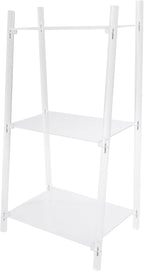 3-Tier Acrylic Ladder Bookshelf, Floor-Standing Clear Display Shelf for Books Decorations Multipurpose Storage Rack for Living Room Study Room Office