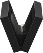 Allure - Slim Ring Box With LED Light, Square Shaped Elegant Flat Diamond Ring Case, Small, Black Velvet Interior Jewelry Display Gift Box For Unique Proposal, Engagement Or Wedding.