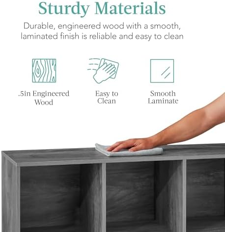 Best Choice Products 6-Cube Storage Organizer, 11in Shelf Opening, Bookcase, ...