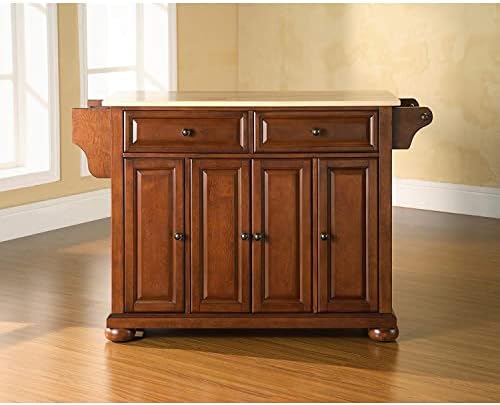 HomeStock Full Size Kitchen Island with Countertop & Storage Modern Kitch...