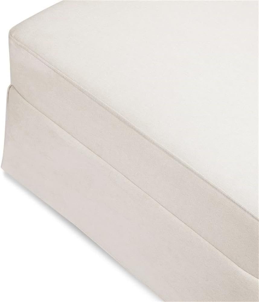 Namesake Gliding Ottoman in Performance Cream Eco-Weave, Water Repellent &amp...
